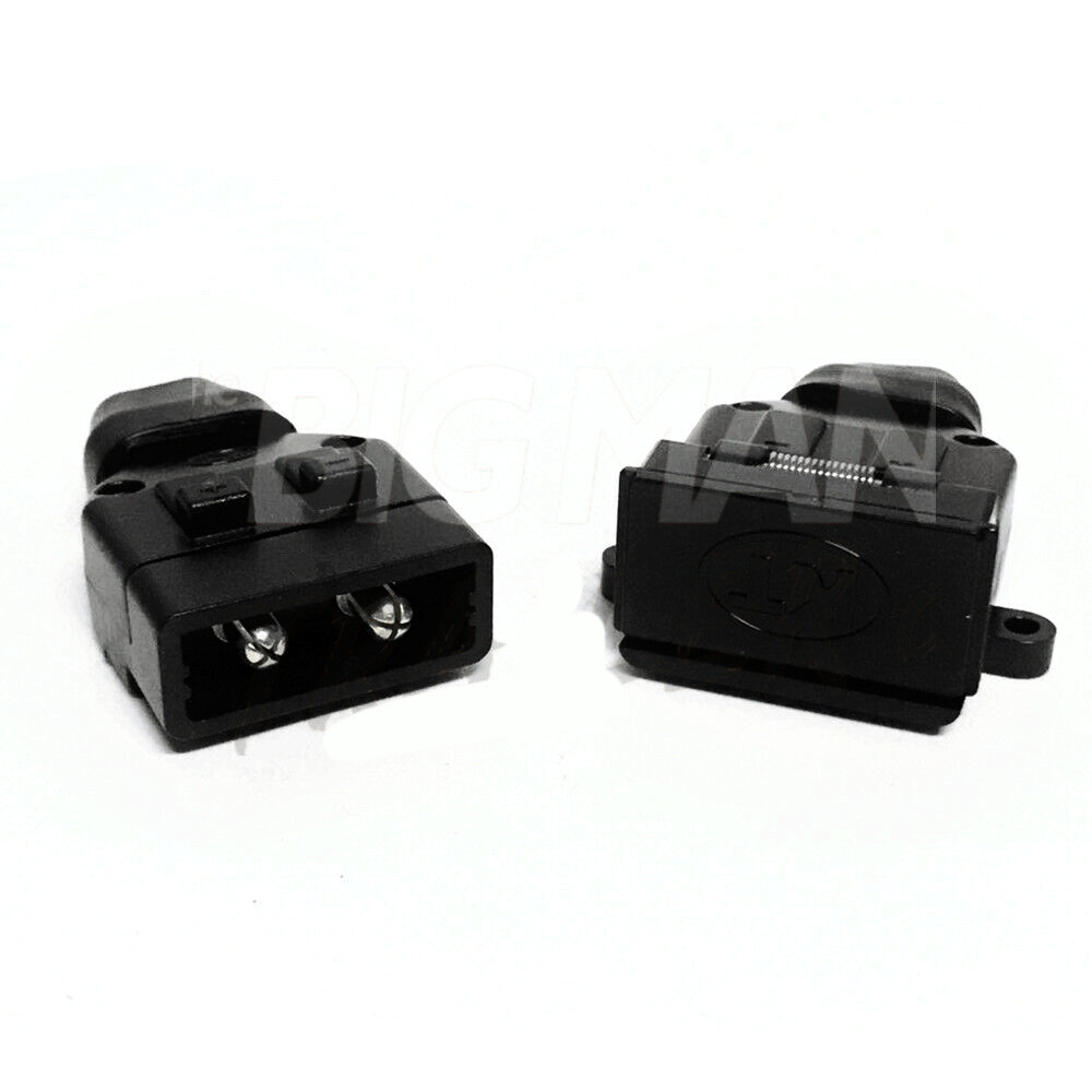 2 Pin Plug & Socket 50 Amp Connector Twin Pack Towing Project