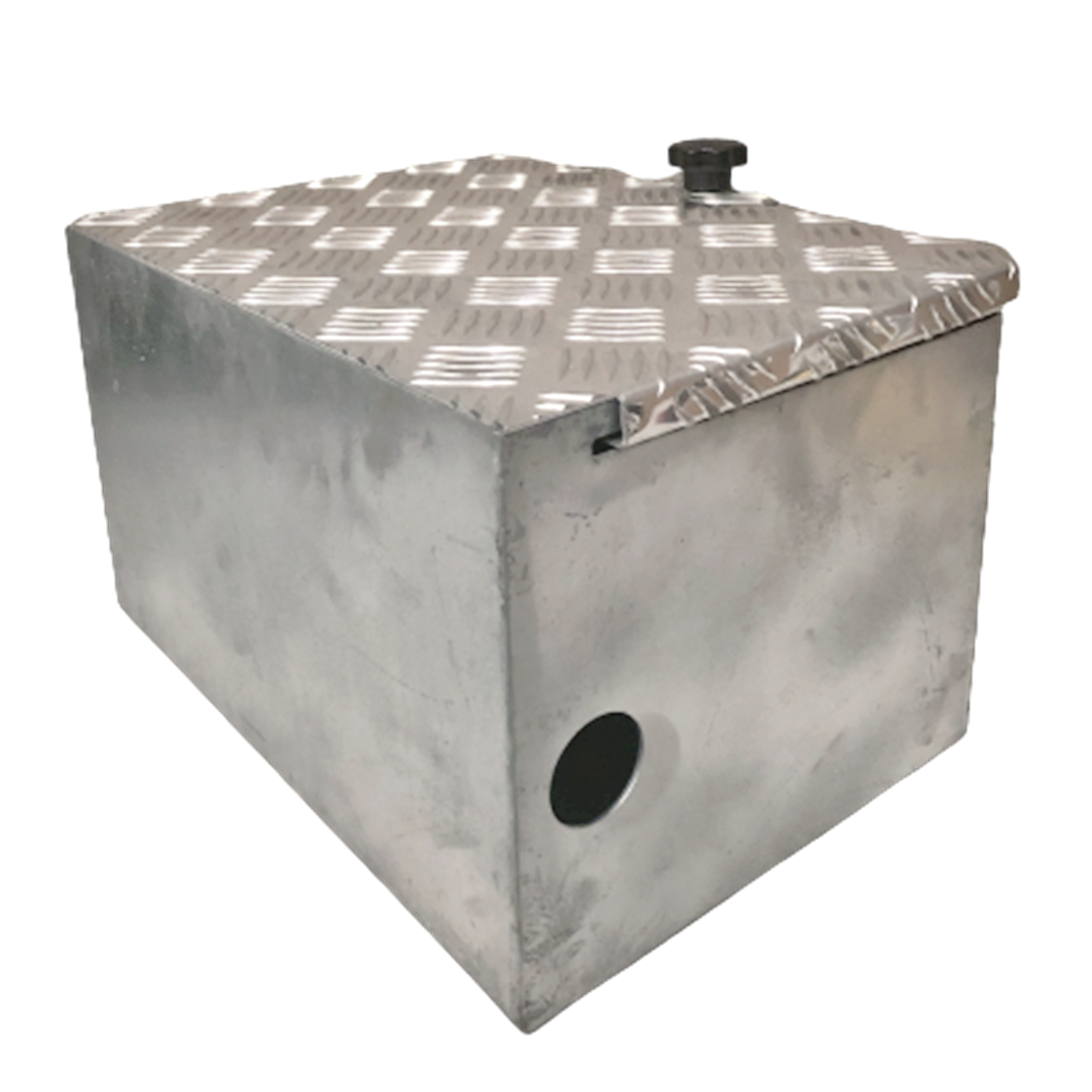 Manutec Steel Galvanized Battery Box with Lid Towing Project